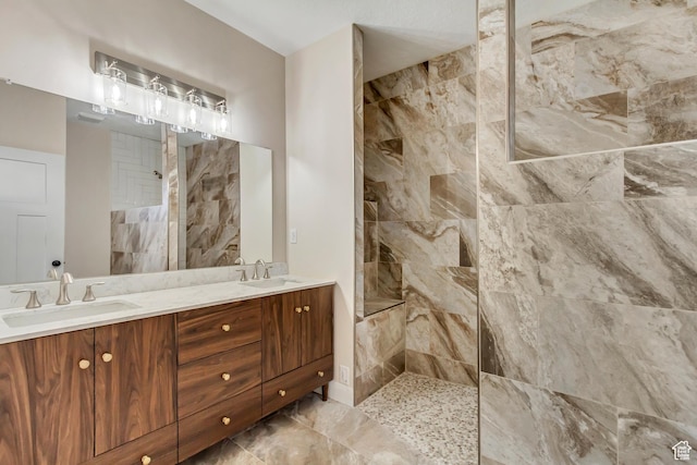 408 Rigdon St, Grantsville, UT 84029 - bathroom with double vanity and walk in shower