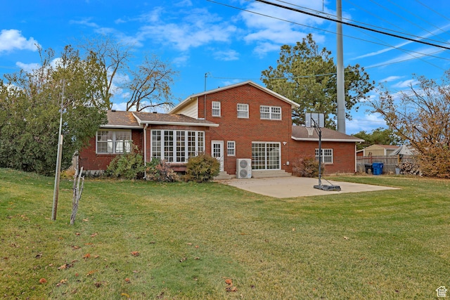 4866 Adams Ave, South Ogden, UT 84403 - rear view of property featuring a lawn and a patio area