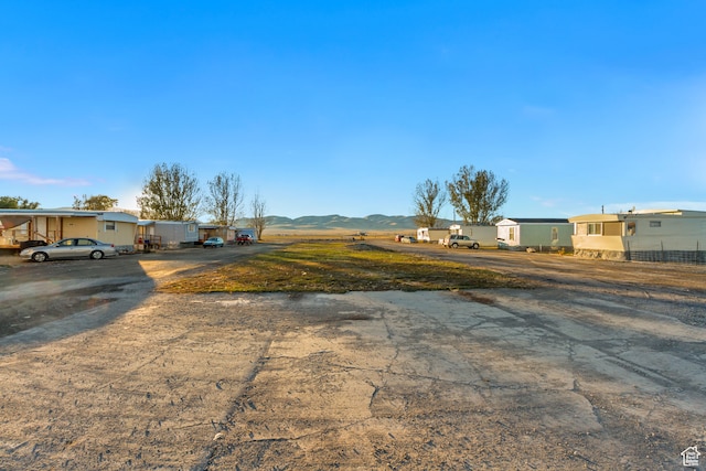 view of street featuring a mountain view