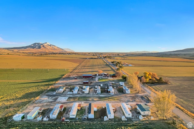 18250 N 4400 W, Fielding, UT 84311 - aerial view of property's location with rural landscape and mountains