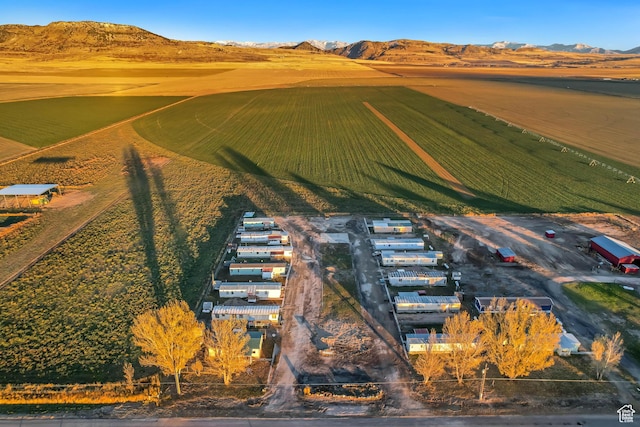 18250 N 4400 W, Fielding, UT 84311 - aerial view of sparsely populated area featuring a mountainous background