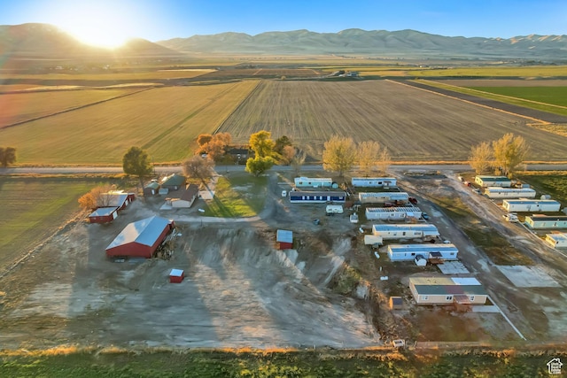 18250 N 4400 W, Fielding, UT 84311 - view of property location with rural landscape, farmland, and a mountain backdrop