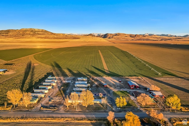 18250 N 4400 W, Fielding, UT 84311 - aerial view of sparsely populated area featuring a mountainous background