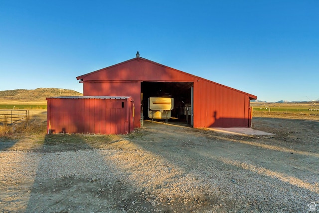 18250 N 4400 W, Fielding, UT 84311 - view of pole building with a mountain view and a view of countryside