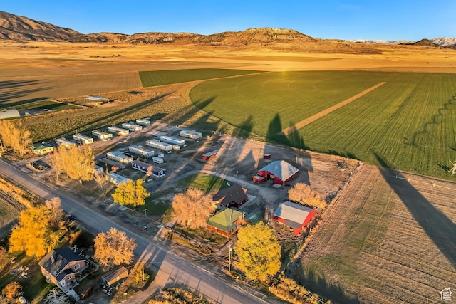 18250 N 4400 W, Fielding, UT 84311 - aerial view of sparsely populated area with a mountain backdrop