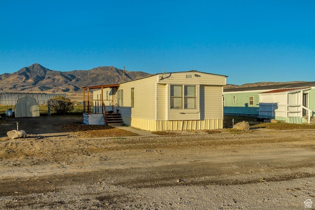 18250 N 4400 W, Fielding, UT 84311 - view of front of property featuring a mountain view