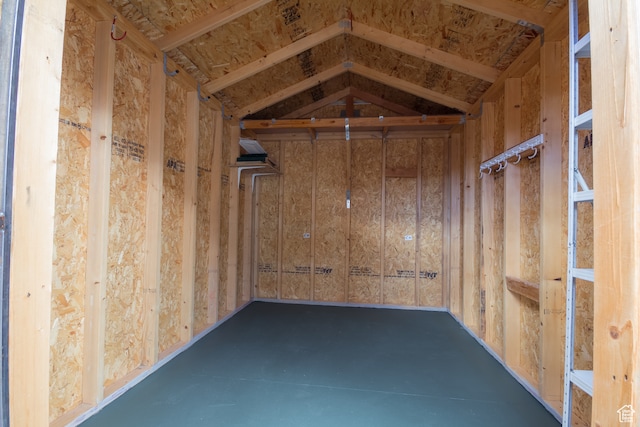 view of storage room