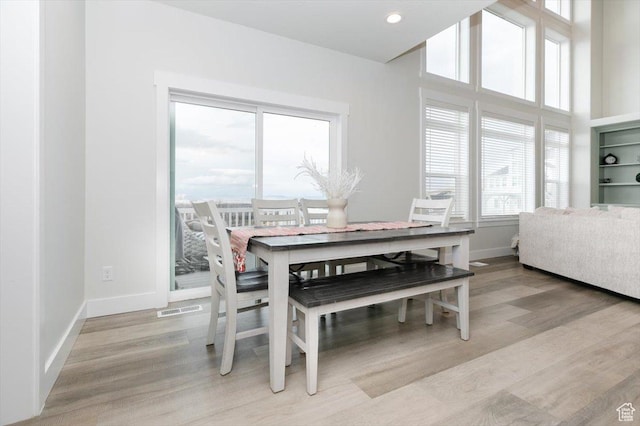 615 N 750 E, Hyde Park, UT 84318 - dining room featuring baseboards and light wood finished floors
