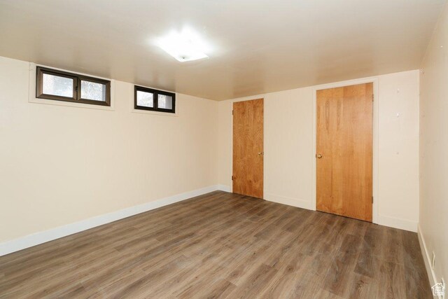 176 W 500 N, Malad City, ID 83252 - basement with wood finished floors and baseboards