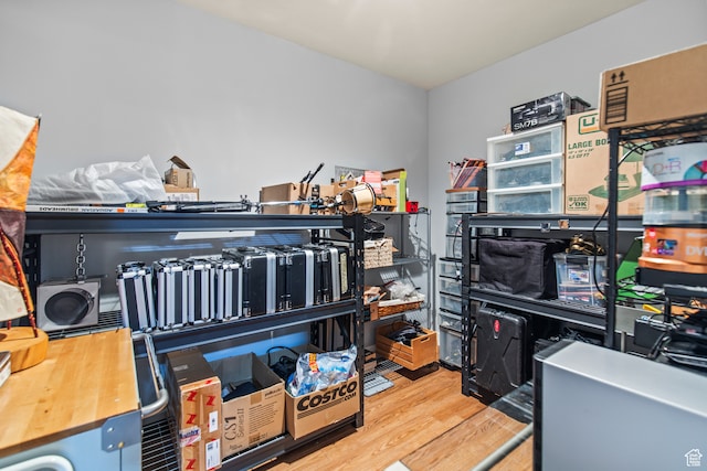 view of storage area