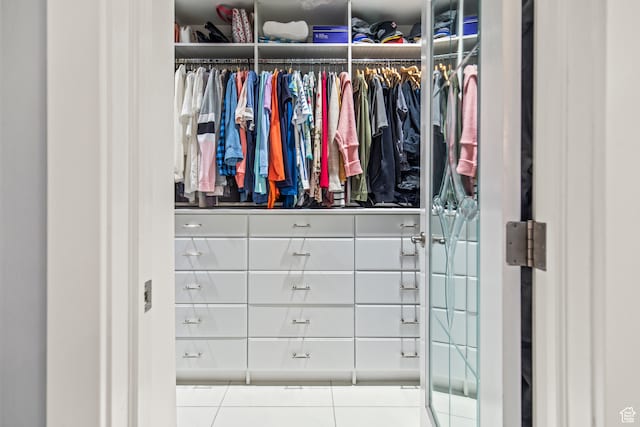 view of closet