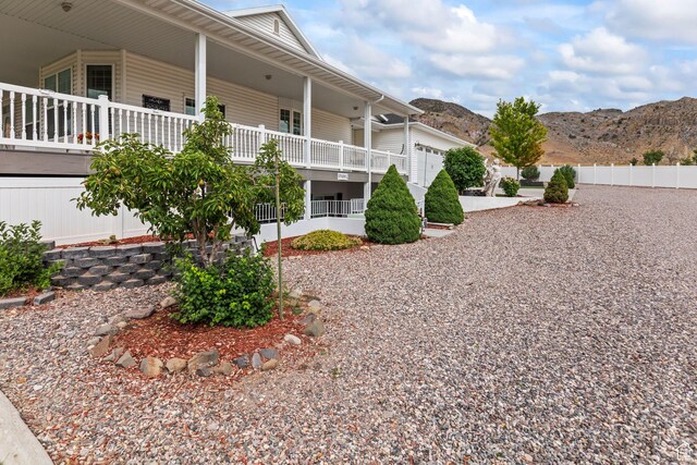 528 E 700 S Unit 4, Monroe, UT 84754 - view of building exterior featuring a mountain view and a garage