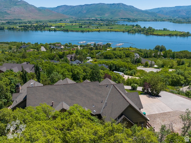 865 N Valley View Dr, Eden, UT 84310 - bird's eye view featuring a water and mountain view