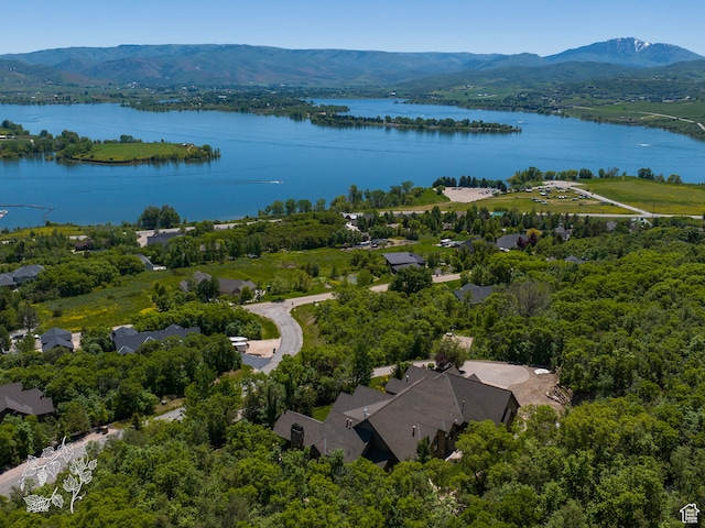 865 N Valley View Dr, Eden, UT 84310 - birds eye view of property with a water and mountain view