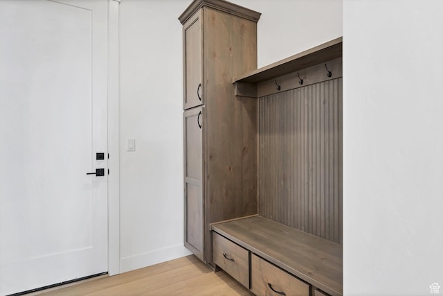 3092 E 2110th St S, St George, UT 84790 - mudroom with light wood-style floors and baseboards