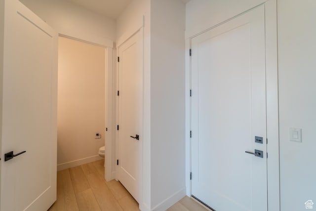 3092 E 2110th St S, St George, UT 84790 - hall featuring light wood-style flooring and baseboards