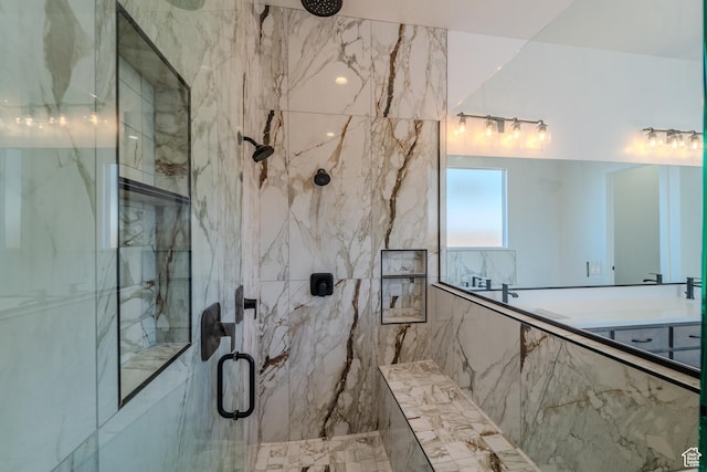 3092 E 2110th St S, St George, UT 84790 - bathroom featuring a marble finish shower