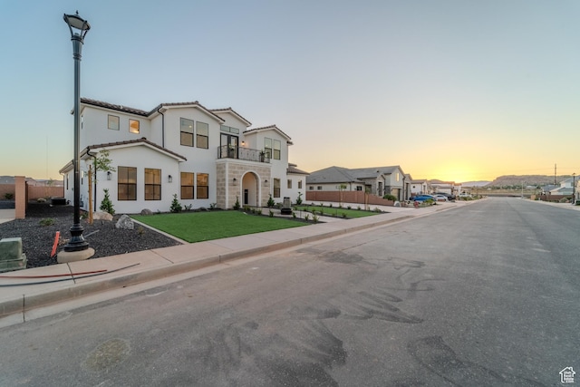3092 E 2110th St S, St George, UT 84790 - view of front facade with a balcony and stucco siding