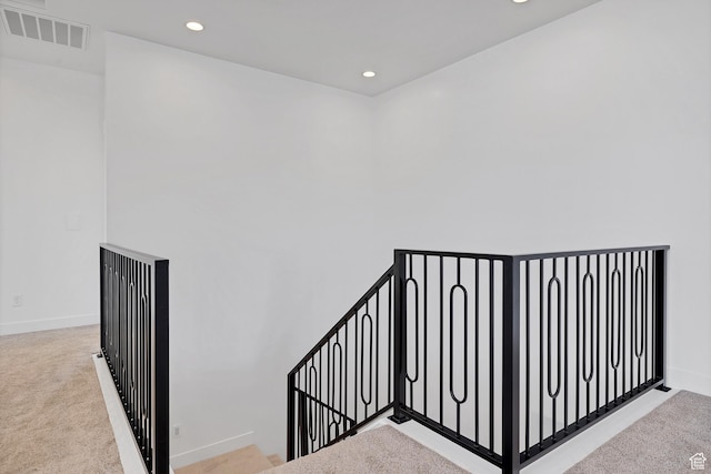 3092 E 2110th St S, St George, UT 84790 - stairs with carpet flooring and recessed lighting