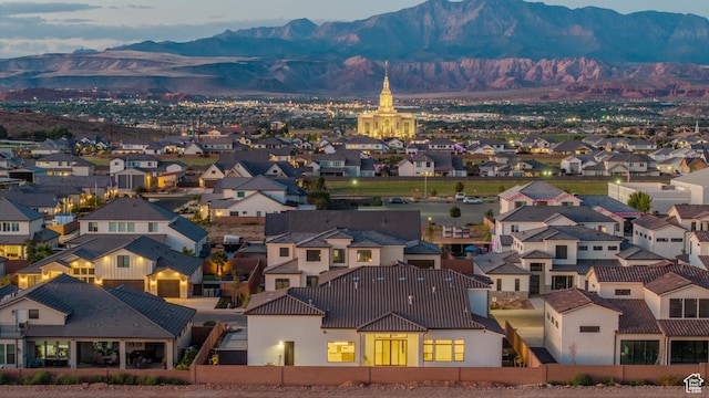 3092 E 2110th St S, St George, UT 84790 - aerial perspective of suburban area with a mountainous background