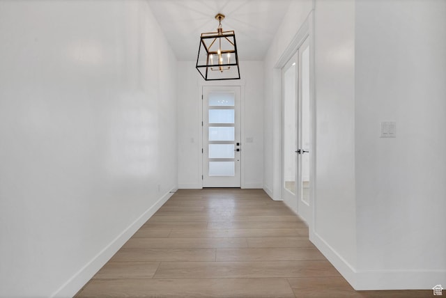 3092 E 2110th St S, St George, UT 84790 - entryway with a chandelier and light wood-style flooring