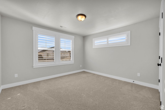 view of carpeted empty room