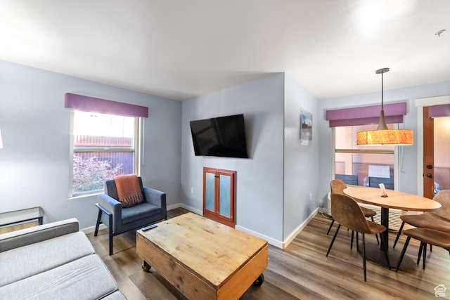 100 W 200 S Unit 103, Moab, UT 84532 - living room featuring hardwood / wood-style floors
