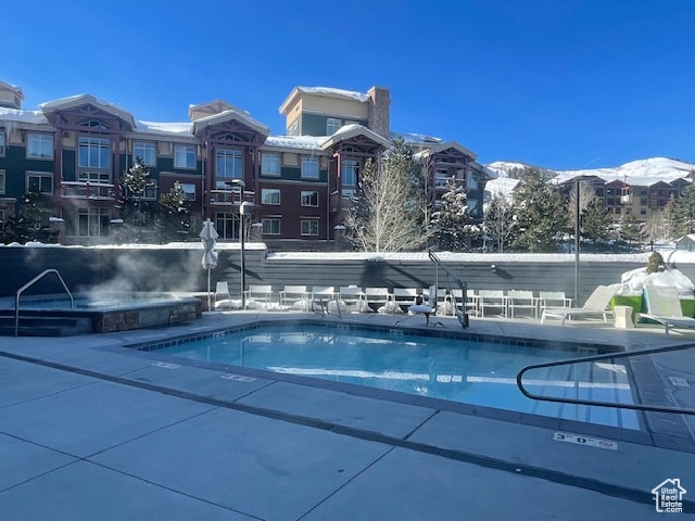 2670 W Canyons Resort Dr Unit 205, Park City, UT 84098 - view of pool with a mountain view