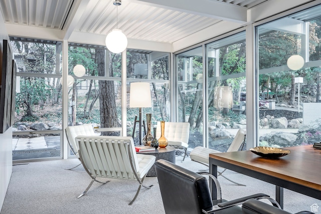 4345 S Zarahemla Dr, Salt Lake City, UT 84124 - sunroom with beam ceiling and plenty of natural light