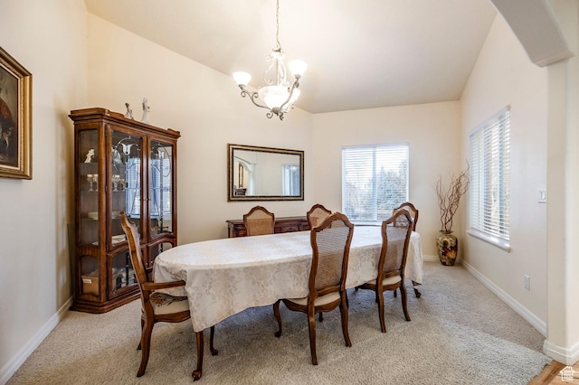 618 E Draper Heights Way S, Draper, UT 84020 - carpeted dining space with lofted ceiling and an inviting chandelier