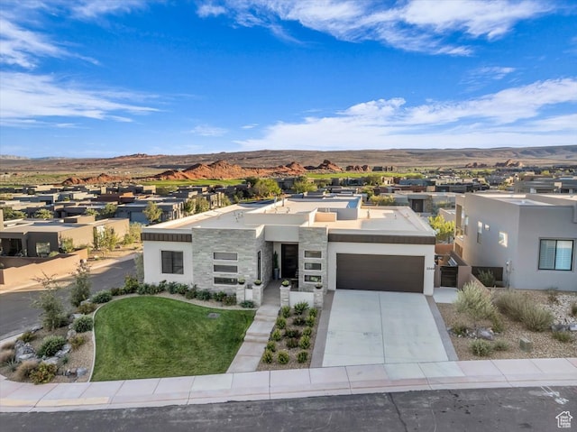 5349 W 3160 S, Hurricane, UT 84737 - view of front of home with a mountain view and a garage