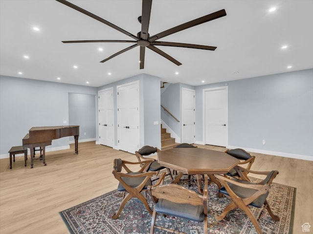 5349 W 3160 S, Hurricane, UT 84737 - interior space featuring ceiling fan and light wood-type flooring