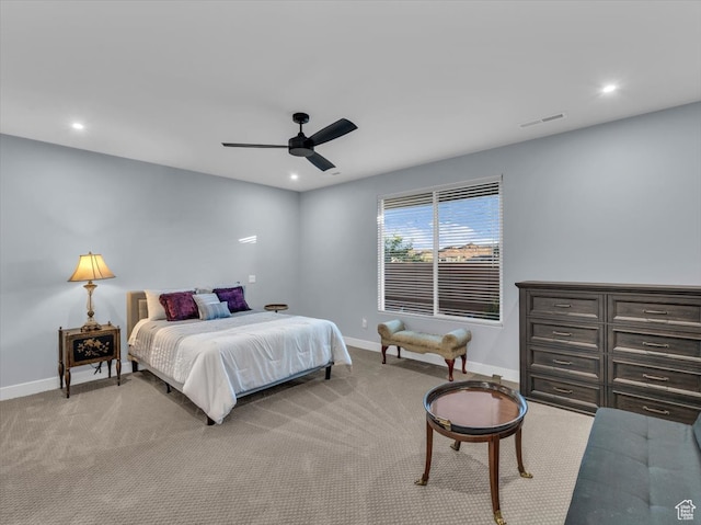 5349 W 3160 S, Hurricane, UT 84737 - carpeted bedroom with ceiling fan