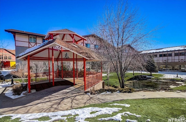 784 W Resort Dr Unit 206, Midway, UT 84049 - view of home's community featuring a gazebo
