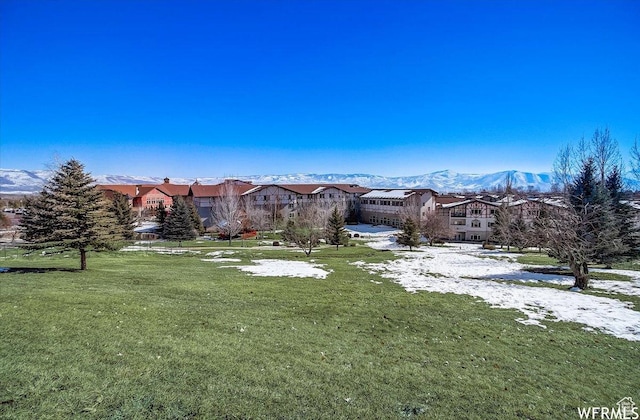 784 W Resort Dr Unit 206, Midway, UT 84049 - view of grassy yard with a residential view and a mountain view