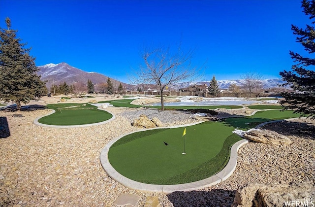 784 W Resort Dr Unit 206, Midway, UT 84049 - view of home's community with an area to practice putting and a mountain view