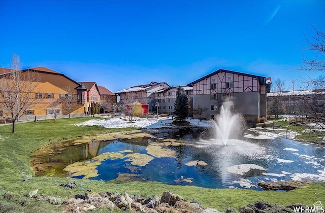 784 W Resort Dr Unit 206, Midway, UT 84049 - view of home's community featuring a garden pond