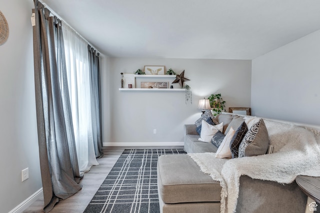 interior space featuring hardwood / wood-style flooring