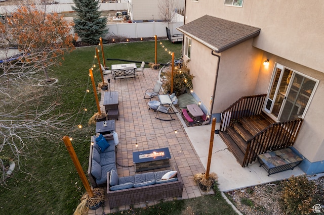 1605 W 1400 S, Vernal, UT 84078 - view of patio / terrace featuring an outdoor fire pit