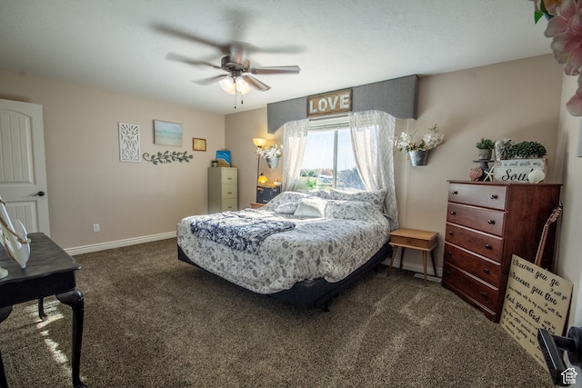 1605 W 1400 S, Vernal, UT 84078 - carpeted bedroom with ceiling fan
