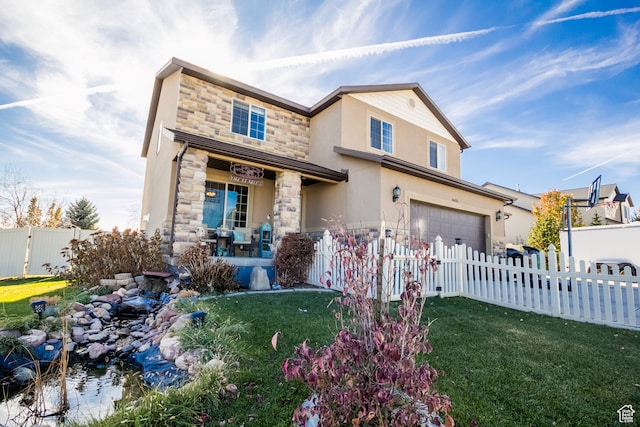 1605 W 1400 S, Vernal, UT 84078 - view of front of property featuring a porch, a front yard, and a garage
