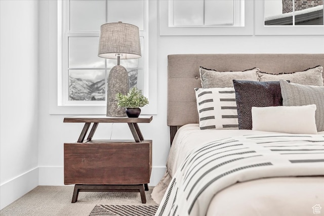 bedroom featuring carpet flooring