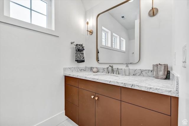 bathroom featuring vanity