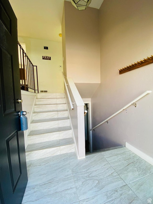 view of stairs