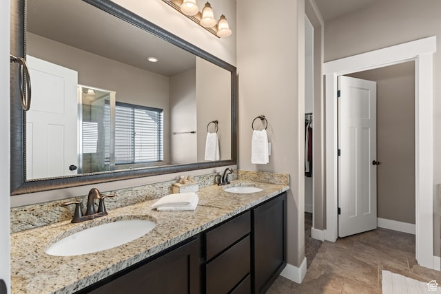 bathroom featuring vanity