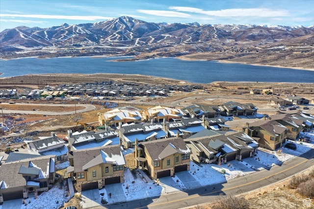 11687 N Shoreline Dr, Hideout, UT 84036 - bird's eye view featuring a water and mountain view