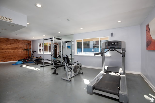 view of workout room