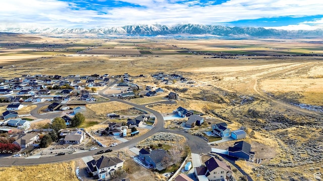 10877 N Wallace Ln E, Tremonton, UT 84337 - aerial view of residential area featuring mountains