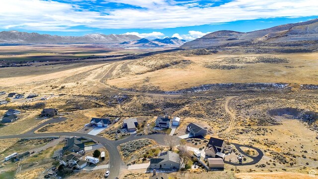 10877 N Wallace Ln E, Tremonton, UT 84337 - view of property location featuring a mountain backdrop, a desert landscape, and rural landscape