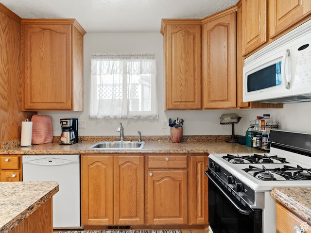 3689 W 5215 S, Taylorsville, UT 84129 - kitchen featuring a sink and white appliances